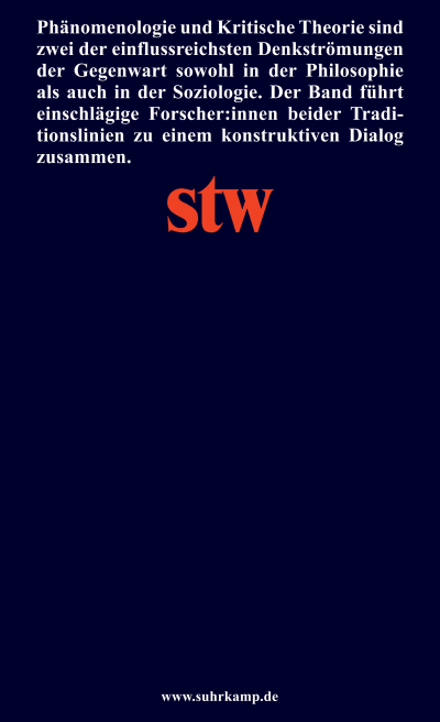 u4 zu Phänomenologie und Kritische Theorie