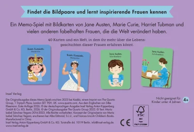 u4 zu Little People, BIG DREAMS – Das Memo-Spiel