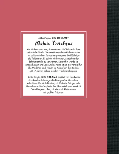 u4 zu Malala Yousafzai – Little People, BIG DREAMS (Deutsche Ausgabe)