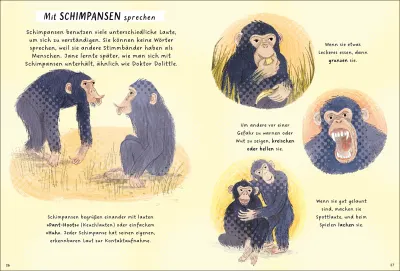 innenabbildung zu Jane Goodall – 5 Minute Genius Stories (Deutsche Ausgabe)