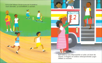 innenabbildung zu Usain Bolt – Little People, BIG DREAMS (Deutsche Ausgabe)