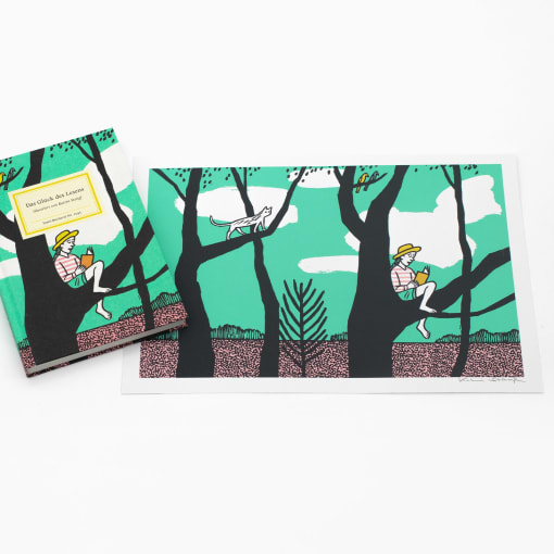 Vorteilspaket »Glück des Lesens« mit Buch und signiertem Kunstdruck