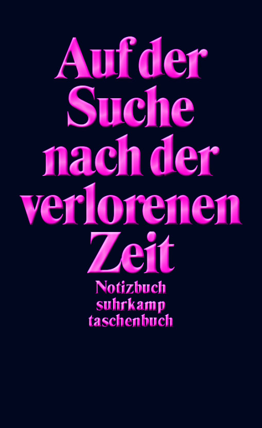 Notizbuch »Auf der Suche nach der verlorenen Zeit«