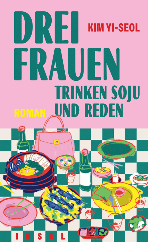 Drei Frauen trinken Soju und reden