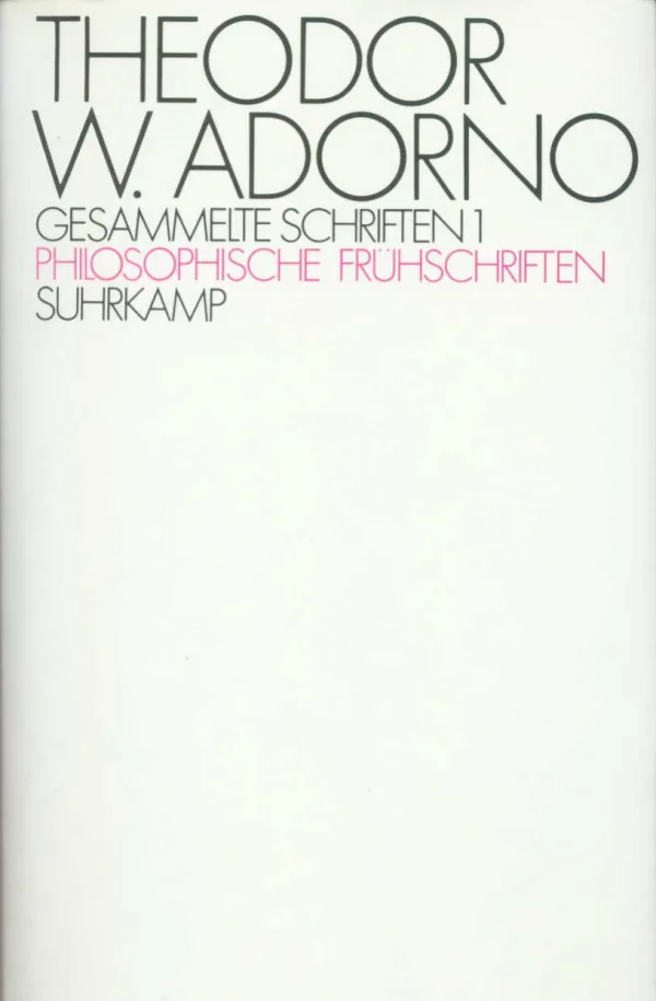 文学・小説 Theodor W. Adorno Gesammelte Schriften Gesammelte Schriften in zwanzig Bänden. Buch von Theodor W