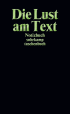 paket-photo zu Roland Barthes-Set: »Die Lust am Text«