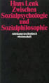 U1 zu Zwischen Sozialpsychologie und Sozialphilosophie