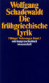 U1 zu Tübinger Vorlesungen Band 3. Die frühgriechische Lyrik