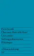 U1 zu Über eine »Freie (d.h. freie) Universität«