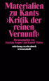 U1 zu Materialien zu Kants »Kritik der reinen Vernunft«