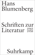 U1 for Writings on Literature 1945-1958 