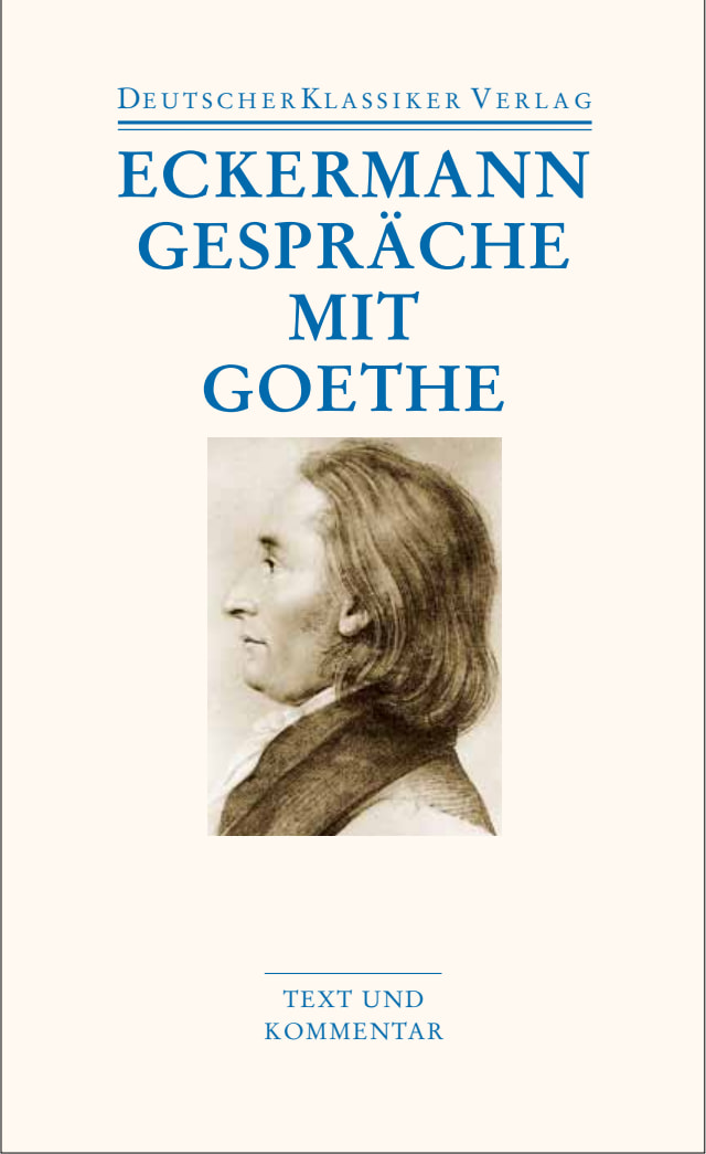 Amazon.com: J. P. Eckermann (v.1): Gespräche mit Goethe in