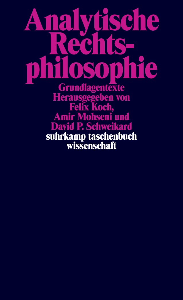 Analytische Rechtsphilosophie. Buch von Felix Koch, Amir Mohseni