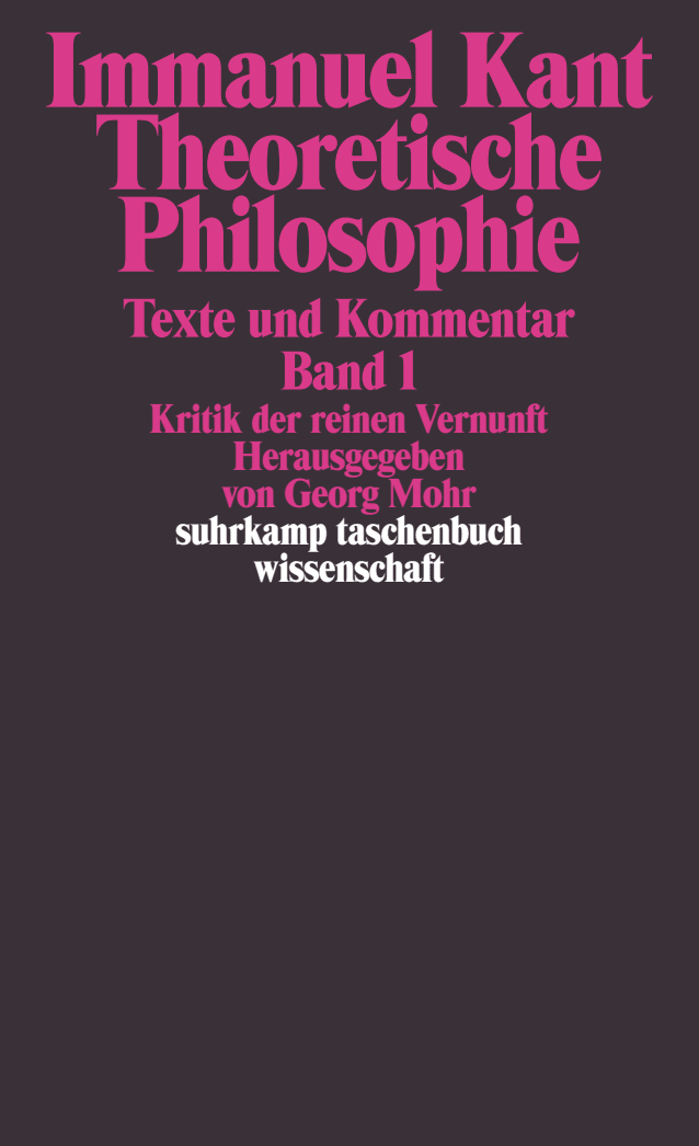 Theoretische Philosophie. Buch von Immanuel Kant (Suhrkamp Verlag)