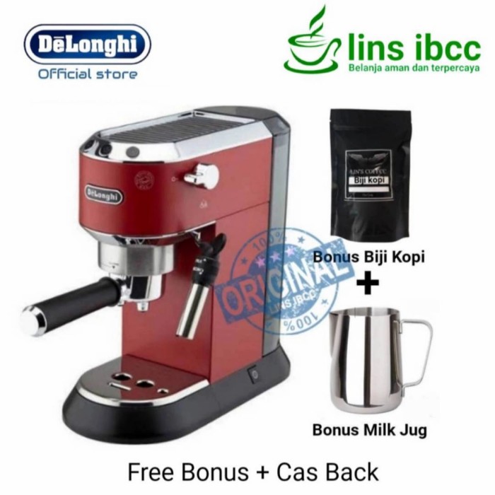 Jual Delonghi Dedica Ec685.R / Coffee Maker Delonghi Ec685 R Red
