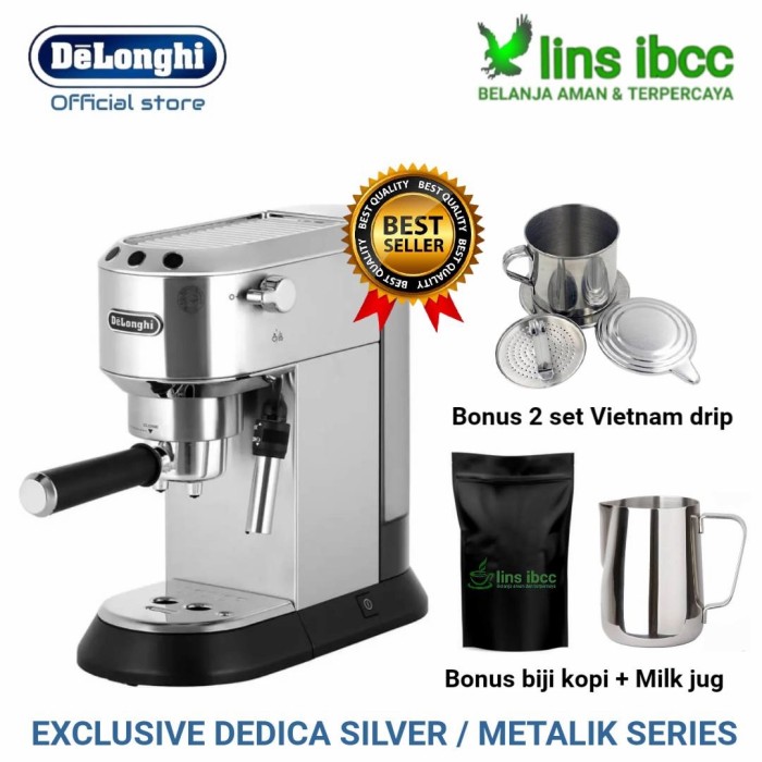 Jual Delonghi Dedica Ec685.R / Coffee Maker Delonghi Ec685 R Red