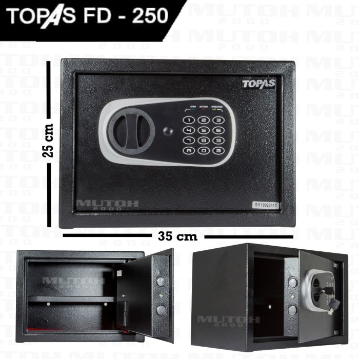Jual Jual Brankas Digital Safety Box Safe Deposit Box Topas Fd250