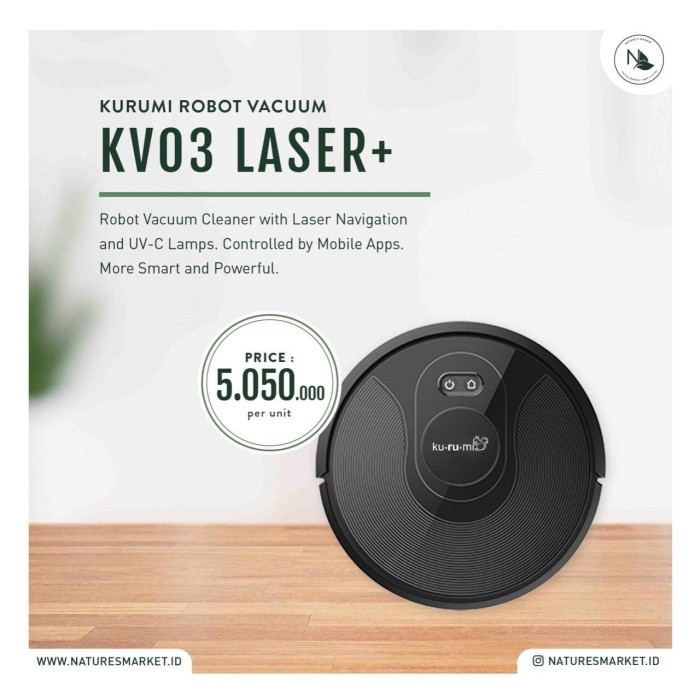 Jual Jual Kurumi Robot Vacuum Kv03 Laser+ di Seller Agung Company Wijaya Kusuma, Kota Jakarta