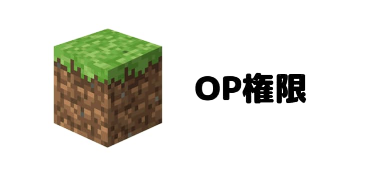 【マイクラ】op権限をユーザーに設定する4つの方法