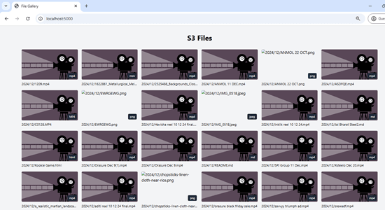 webS3 UI