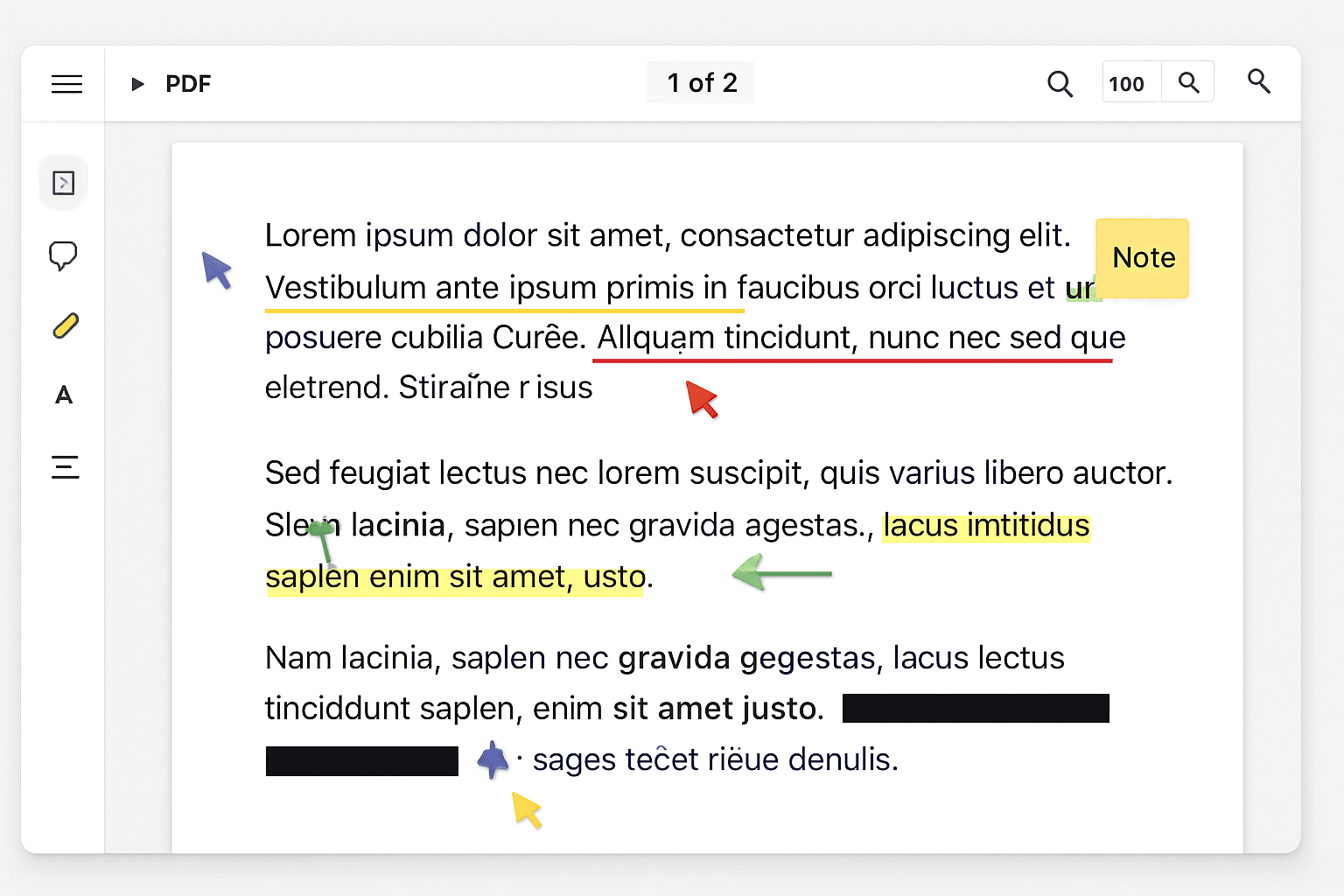 PDF Collaboration with Annotations
