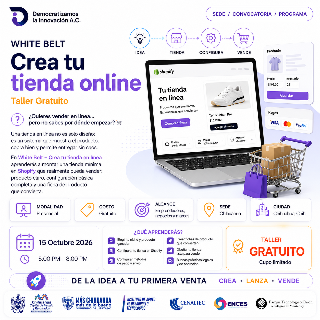White Belt: Crea tu tienda online