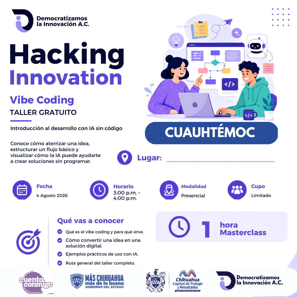 HACKING INNOVATION: CUAUHTEMOC: INTRODUCCION AL DESARROLLO SIN CODIGO