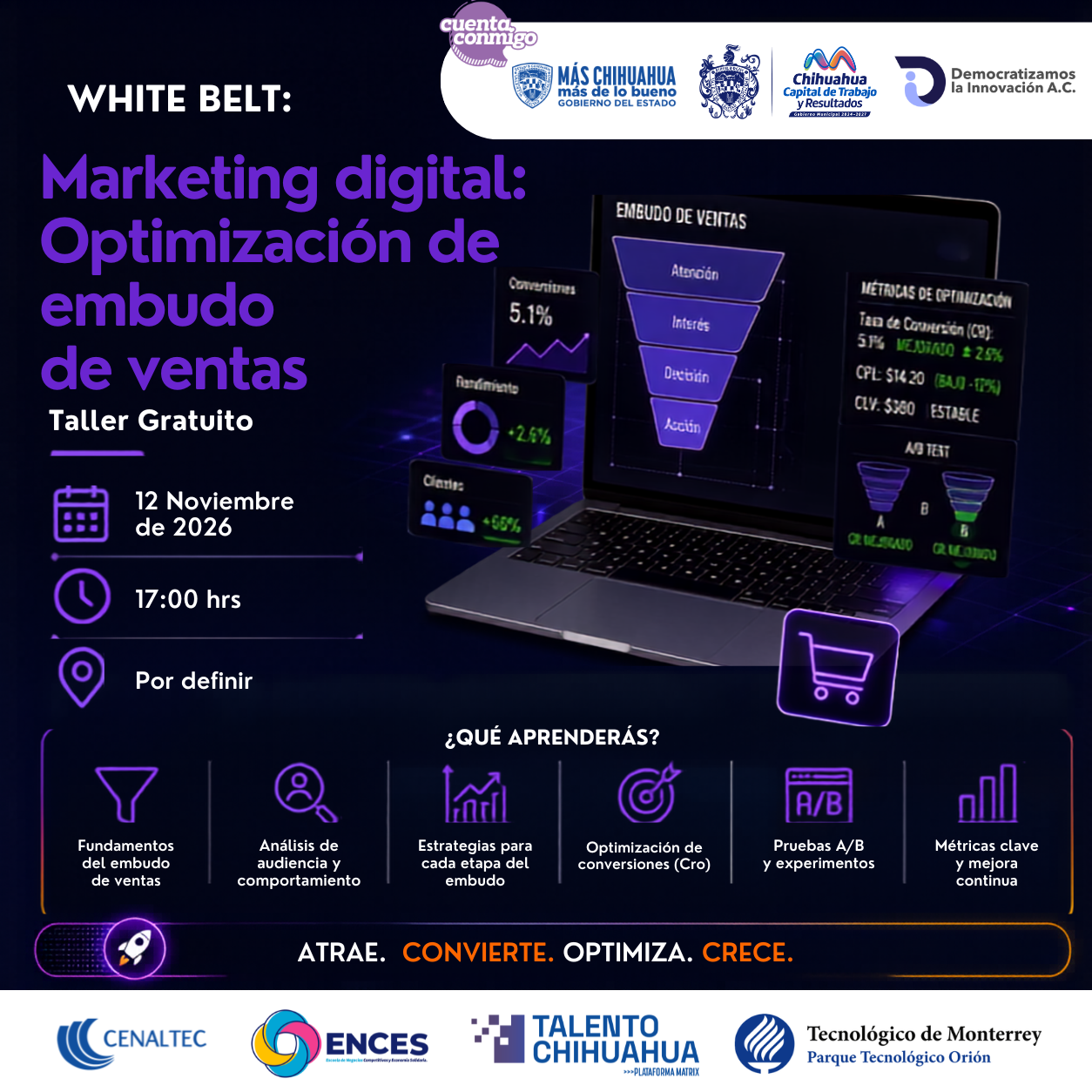 White Belt: Marketing Digital, optimización de embudo de ventas