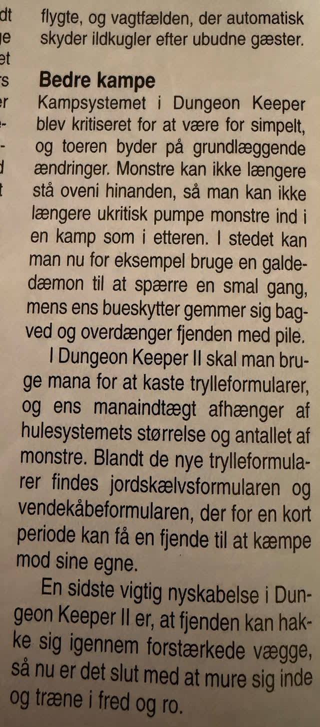 Original photograph of the Bedre kampe column about combat and mana.