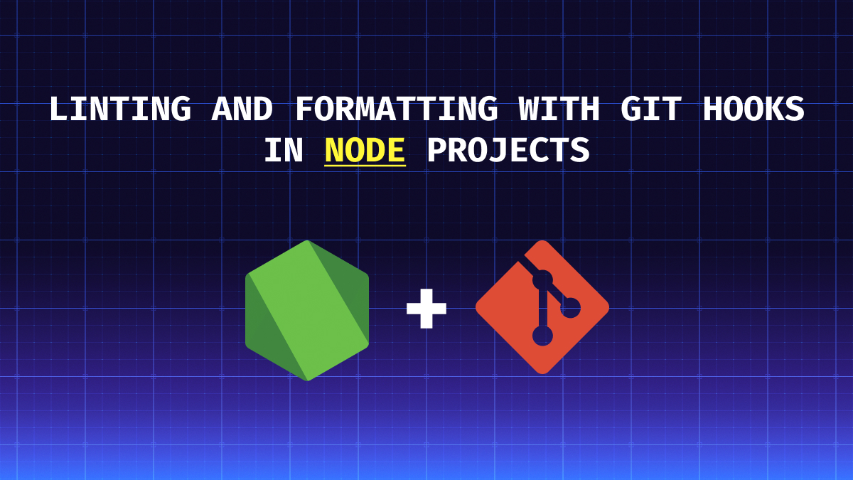 image displaying article title with node and git logos