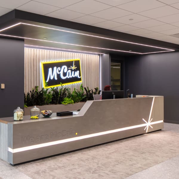 Back Lit McCain Logo Sign