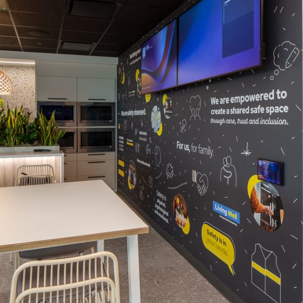 Custom printed dreamscape wallcovering