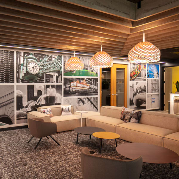 Custom printed dreamscape wallcovering