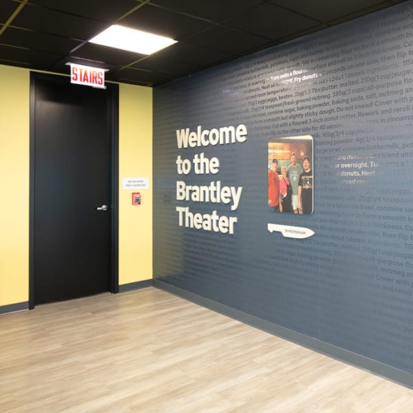 Dimensional lettering dreamscape wallcovering spot gloss