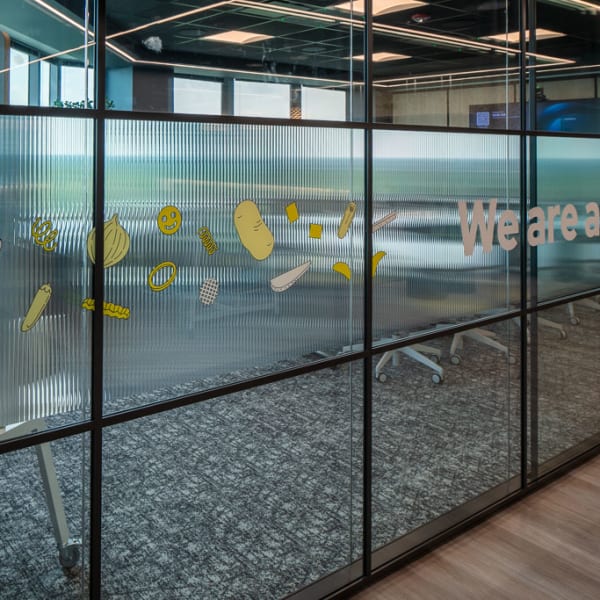 Glass film with Illustrations