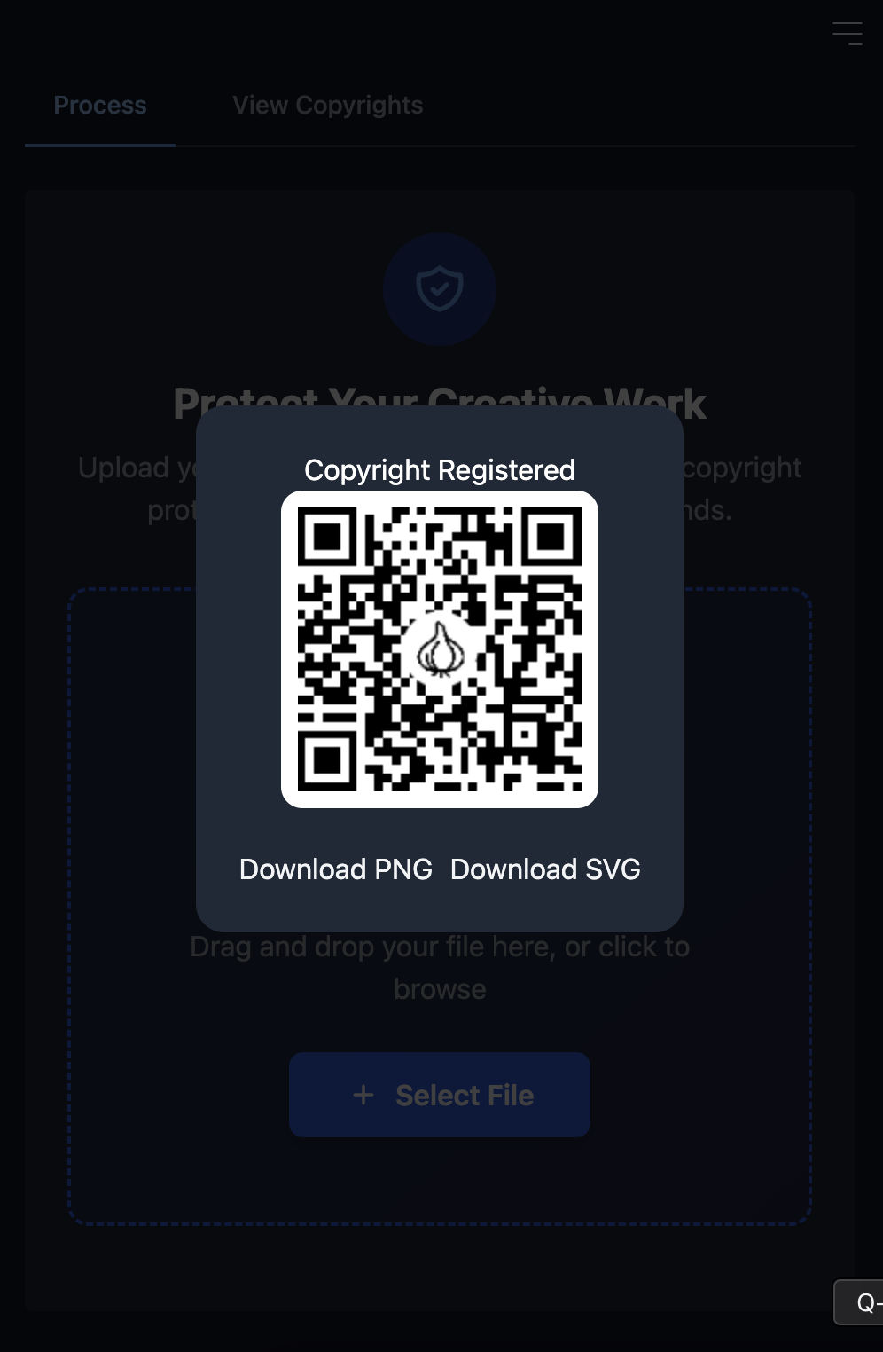 Garlip Blockchain Certificate Sample