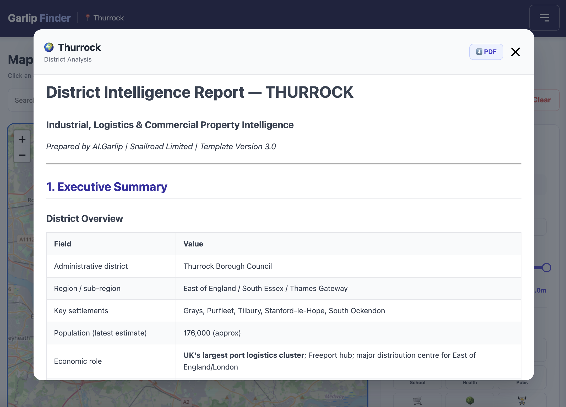 UK Real Estate using Garlip AI