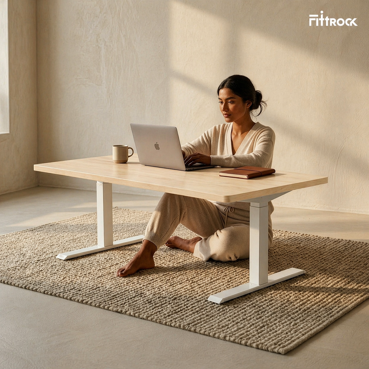 Yogeek YG1 Ice Beach Floor Sit to Stand Desk | Fittrock