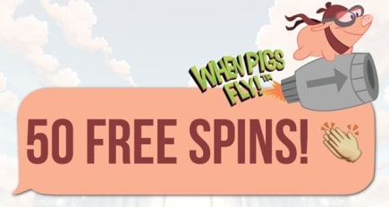 Mobocasino ilmaiskierrokset tänään: 50 When Pigs Fly -slottiin