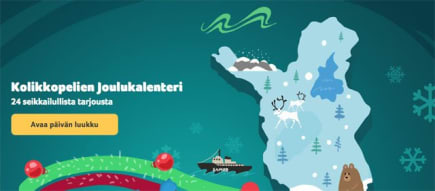 Löydä kadonnut pukki Kolikkopelit joulukalenterista!