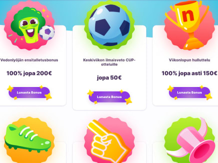 Nomini Casinon monipuoliset vedonlyöntisivut ja bonukset