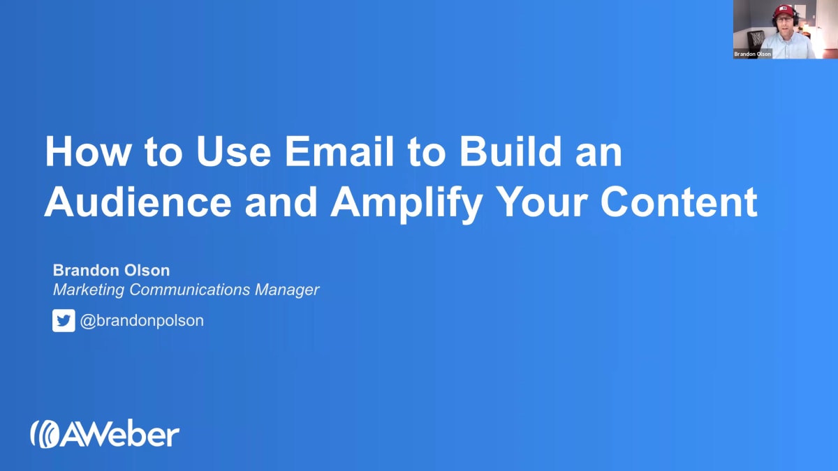 Amplifying Your Voice & Building an Audience Using Email Marketing & Automation