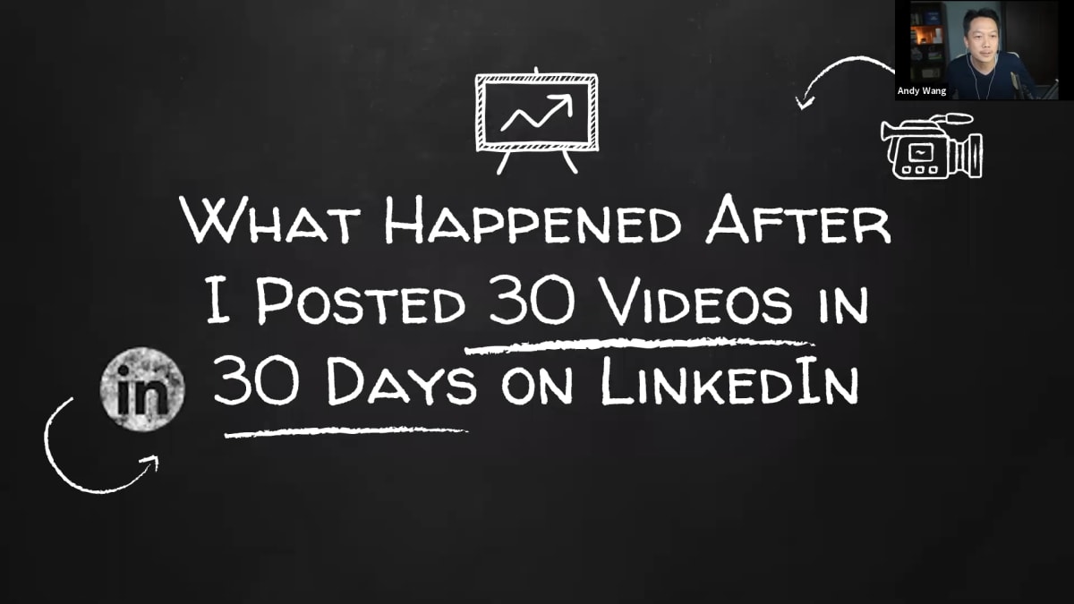What Happened After I Posted 30 Videos in 30 days on LinkedIn