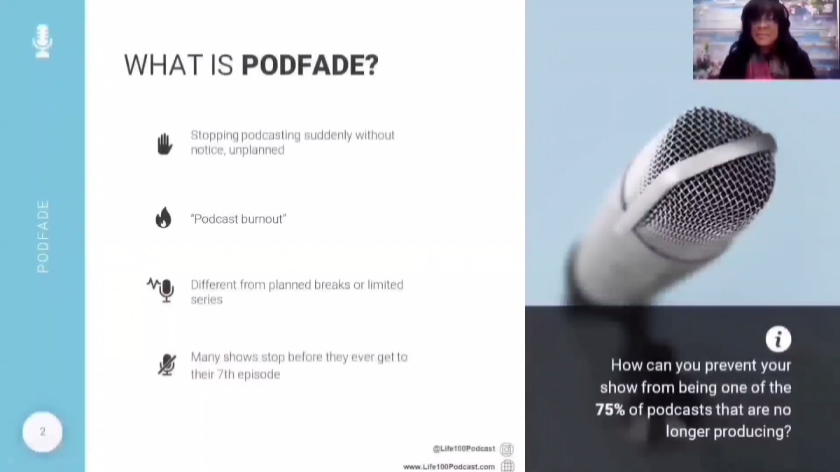 How can you prevent your show from being one of the 75% of podcasts that are no longer producing?