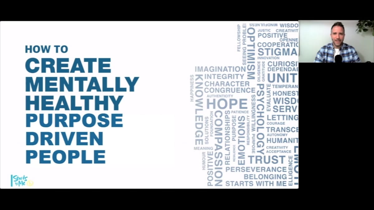 How to create Mentally Healthy Purpose Driven People