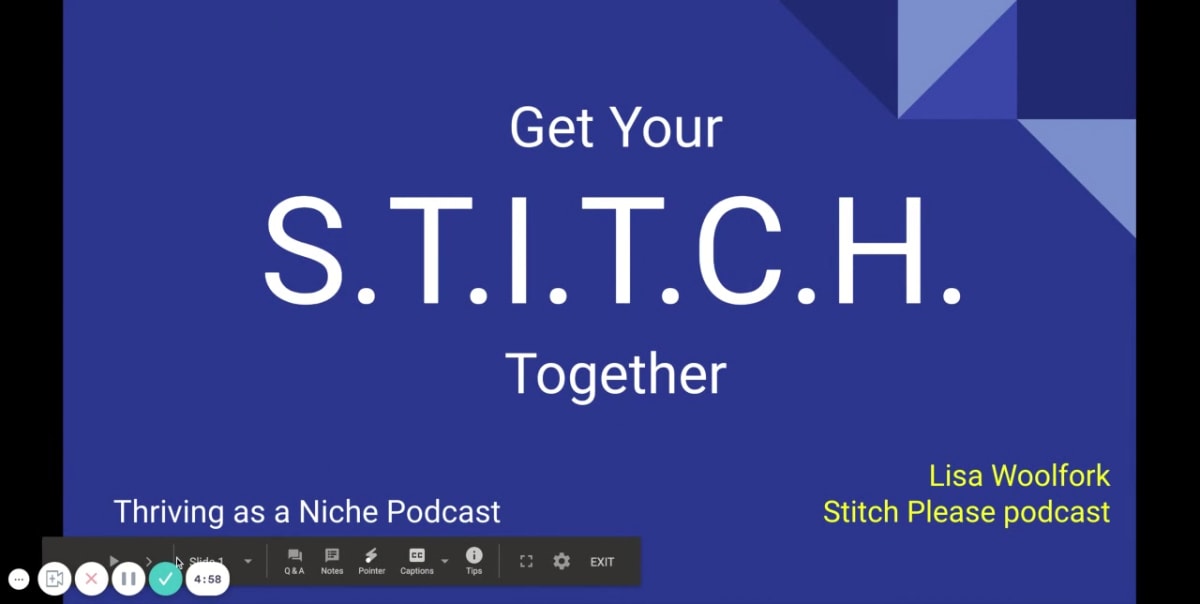 Get Your S.T.I.T.C.H Together