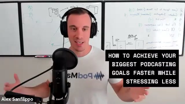 How to Achieve Your Biggest Podcasting Goals Faster While Stressing Less