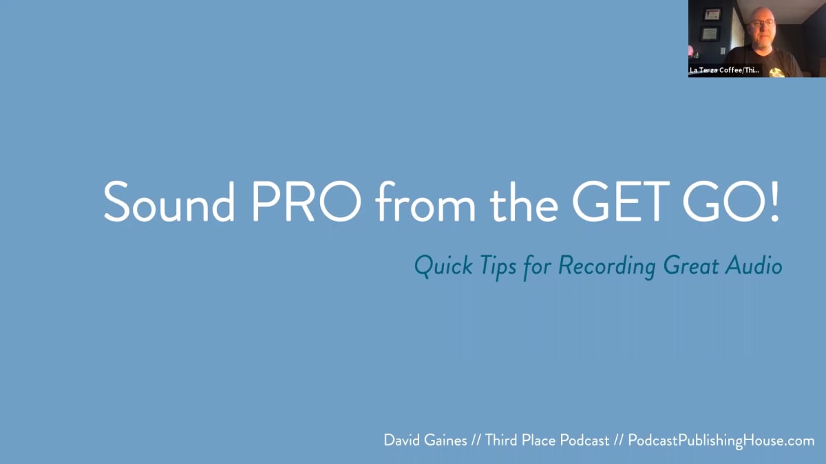 Sound PRO from the GET GO!