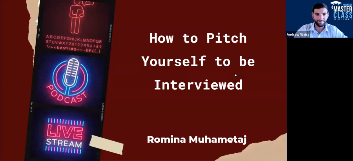 How to Pitch Yourself to be Interviewed