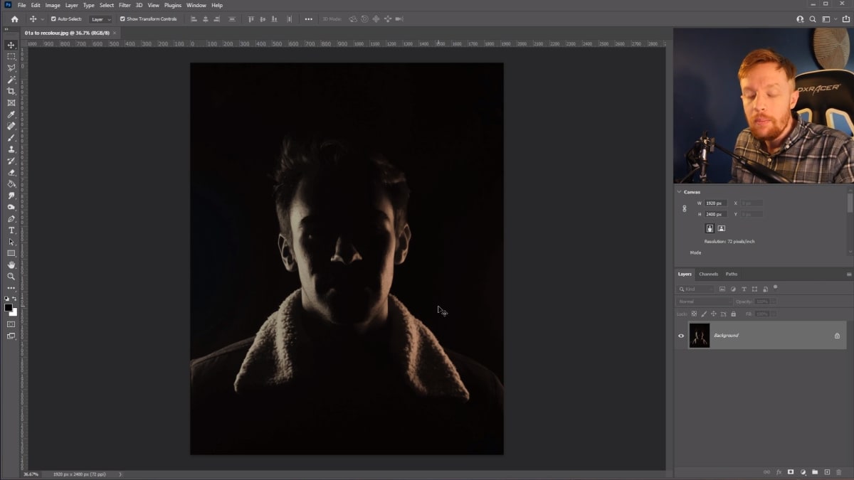 Session 1 | Re- Lighting with blending modes for album cover